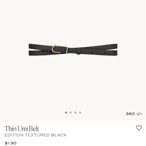 NWT Black Polene Thin Umi Belt